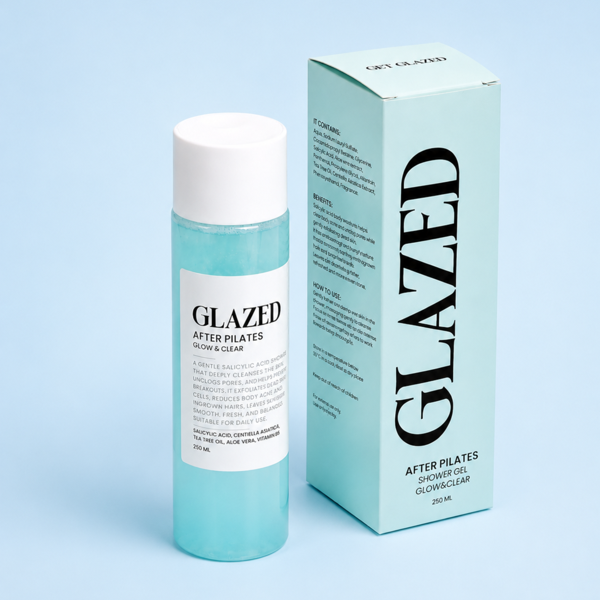 After Pilates                        Salicylic Acid Shower Gel